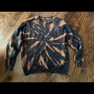 Bleach tie dye sweatshirt